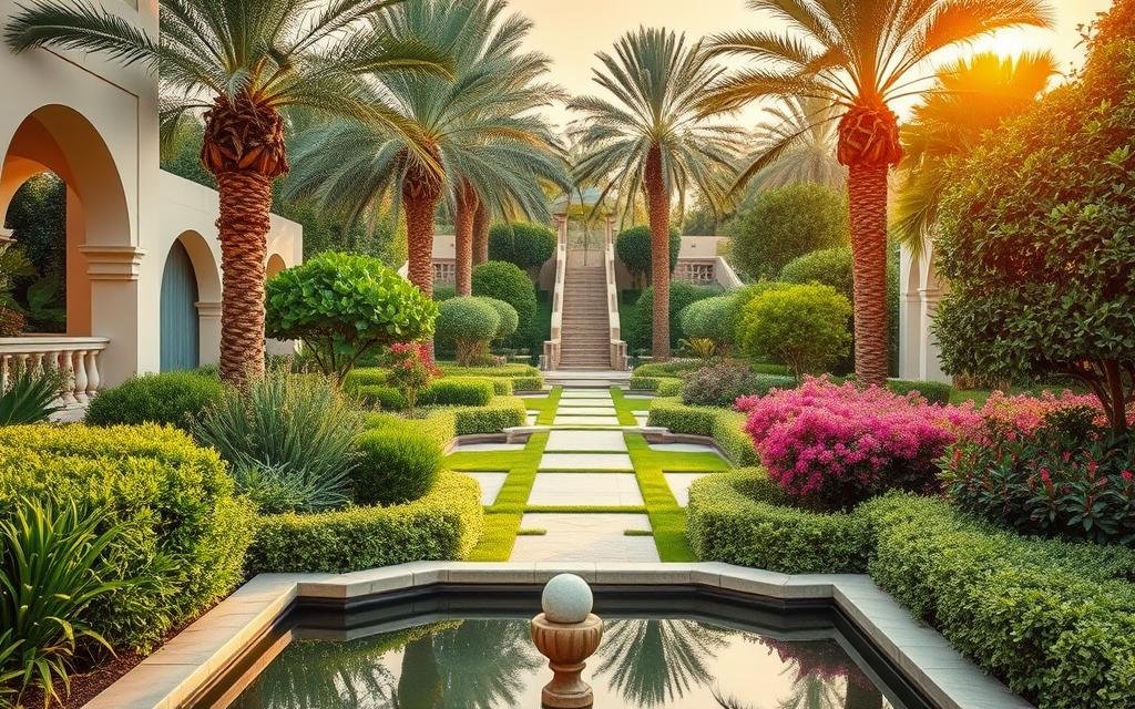 تنسيق حدائق بالرياض مع ضمان