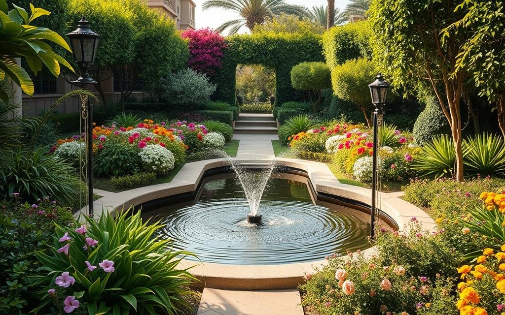 استراتيجيات التصميم البيوفيللي وهندسة الاستدامة الخارجية: المرجع التقني في تنسيق حدائق وصناعة المشاهد الطبيعية المتطورة